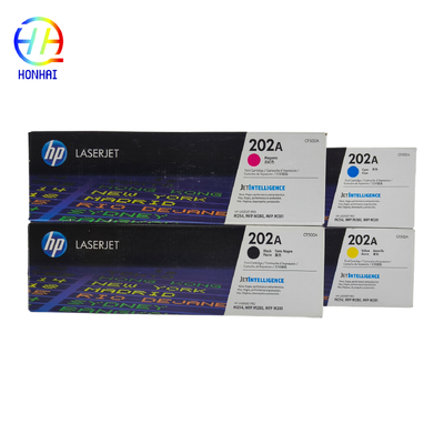 HP Color LaserJet Pro M254dw MFP M281cdw, M281fdw CF500A CF501A CF502A CF503A প্রিন্টারের যন্ত্রাংশের জন্য মূল লেজার টোনার কার্টিজ 202A