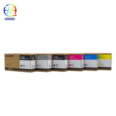 HP 72 ইঙ্ক কার্টিজ সেট ৬টি রঙ ডিজাইনজেট T610 T770 T1200 এর সাথে সামঞ্জস্যপূর্ণ ফেইড-প্রতিরোধী আউটপুটের জন্য